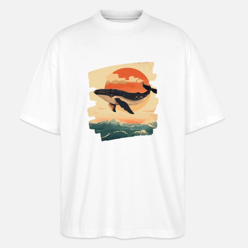 Wal Retro - Stanley/Stella Oversized Unisex Bio T-Shirt Blaster 2.0 - Weiß