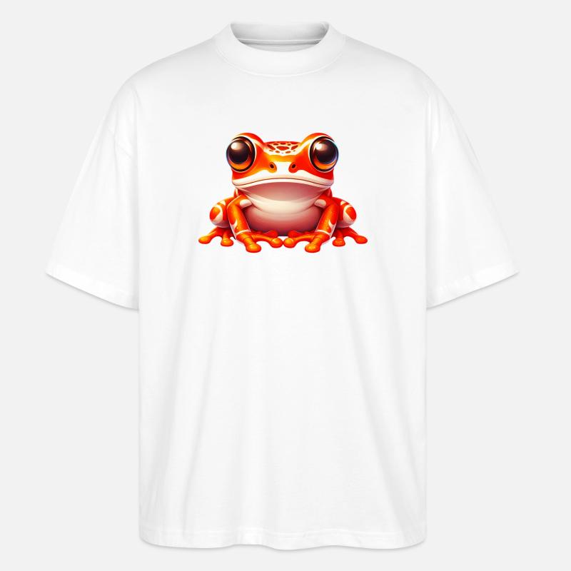 Frosch - Stanley/Stella Oversized Unisex Bio T-Shirt Blaster 2.0 - Weiß
