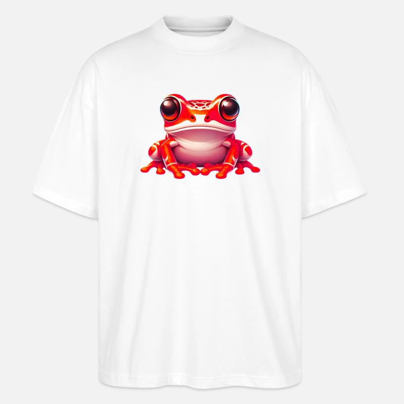 Frosch - Stanley/Stella Oversized Unisex Bio T-Shirt Blaster 2.0 - Weiß