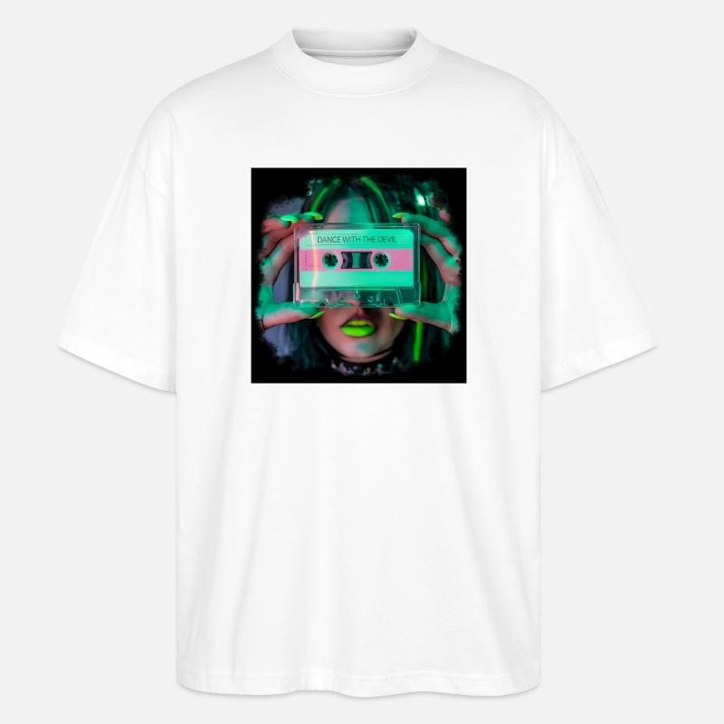 Dance with the Devil - Stanley/Stella Oversized Unisex Bio T-Shirt Blaster 2.0 - Weiß