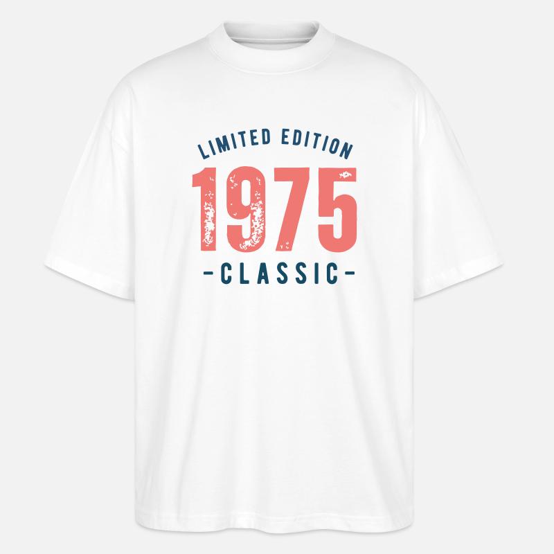 1975 - Stanley/Stella Oversized Unisex Bio T-Shirt Blaster 2.0 - Weiß