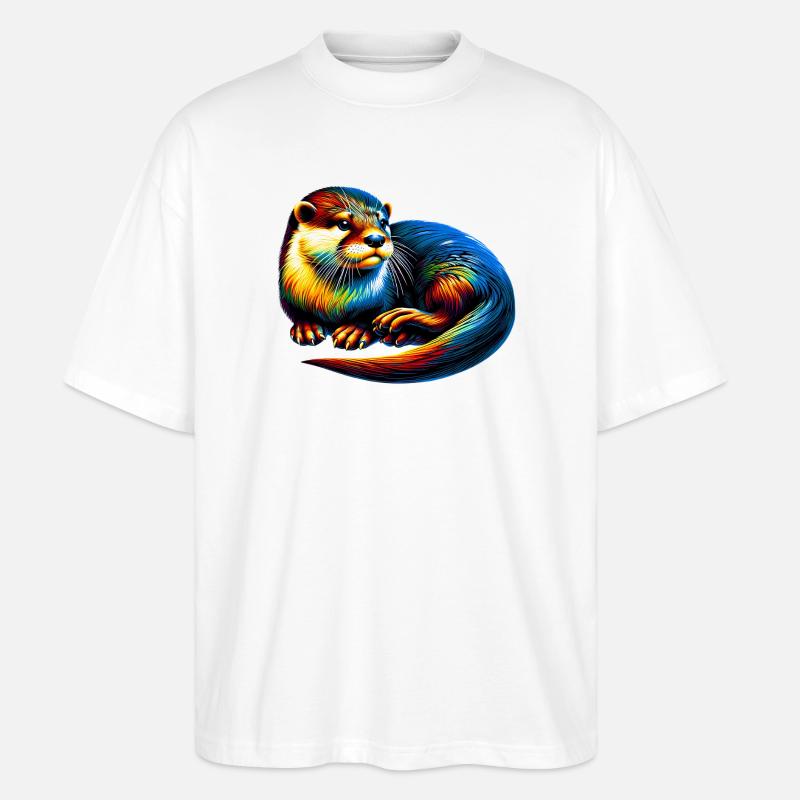 Otter - Stanley/Stella Oversized Unisex Bio T-Shirt Blaster 2.0 - Weiß