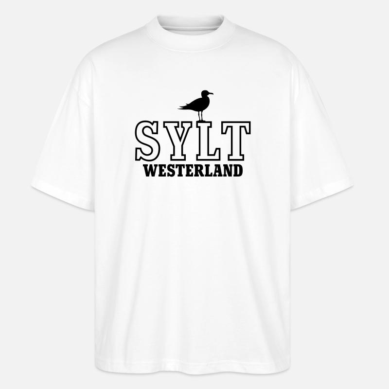 Sylt Westerland - Stanley/Stella Oversized Unisex Organic T-shirt Blaster 2.0 - white