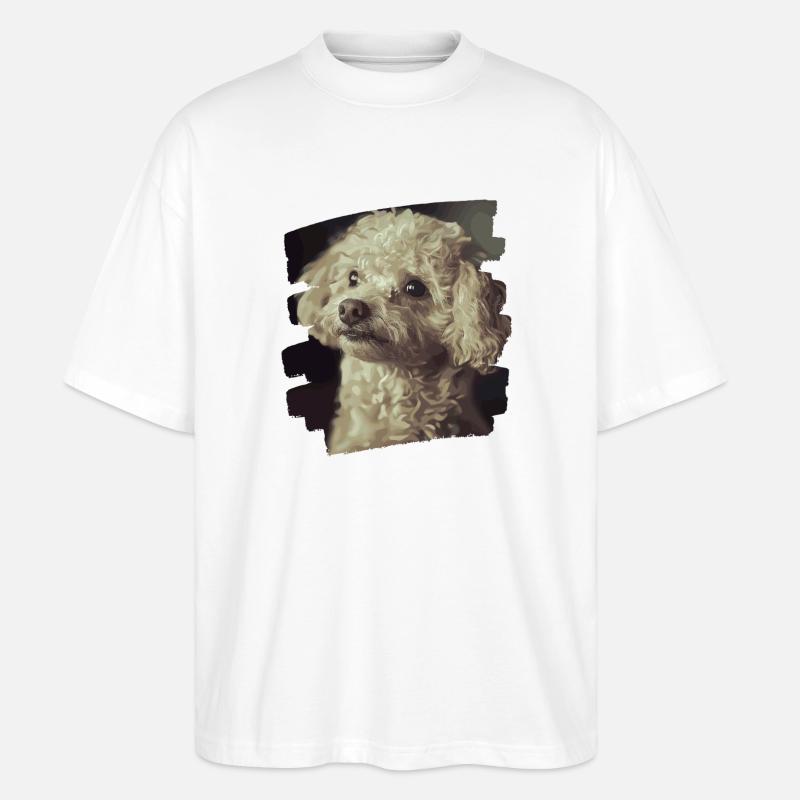 Pudel - Stanley/Stella Oversized Unisex Bio T-Shirt Blaster 2.0 - Weiß
