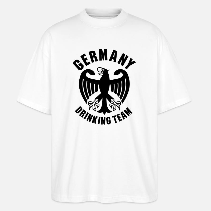 Germany Drinking Team - Stanley/Stella Oversized Unisex Bio T-Shirt Blaster 2.0 - Weiß