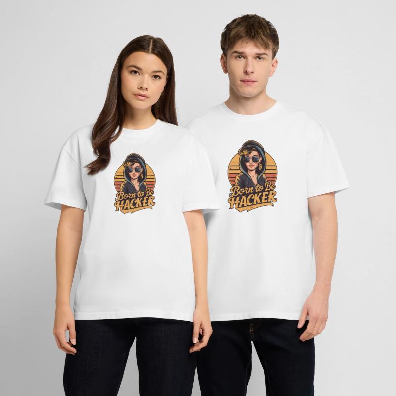 Born to Be Hacker – Computer Science Nerd IT Stanley/Stella Oversized Unisex Organic T-shirt Blaster 2.0