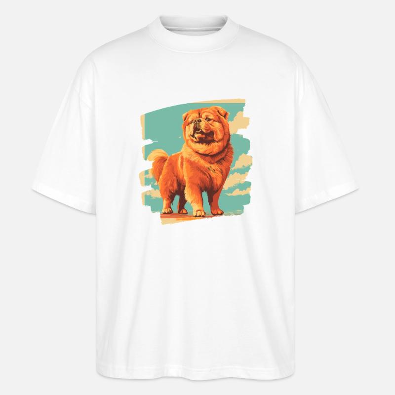 Chow Chow - Stanley/Stella Oversized Unisex Bio T-Shirt Blaster 2.0 - Weiß