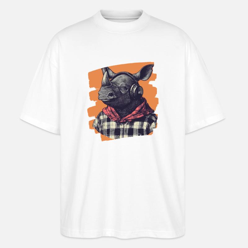 Nashorn - Stanley/Stella Oversized Unisex Bio T-Shirt Blaster 2.0 - Weiß