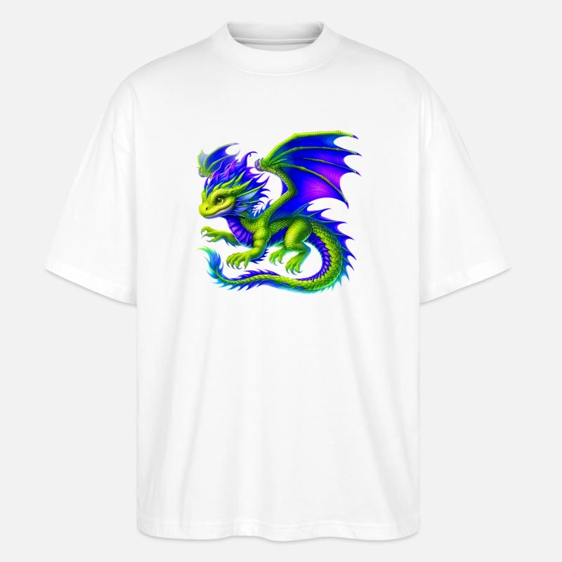 Dragon - T-shirt bio Blaster 2.0 coupe oversize Stanley/Stella Unisexe - blanc