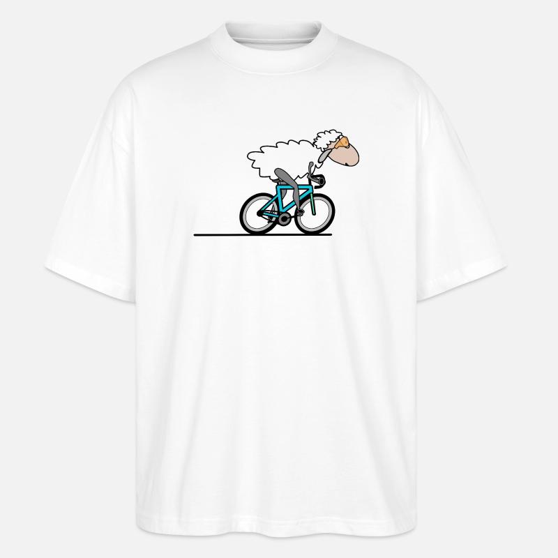 Vélo de route Cyclisme - T-shirt bio Blaster 2.0 coupe oversize Stanley/Stella Unisexe - blanc