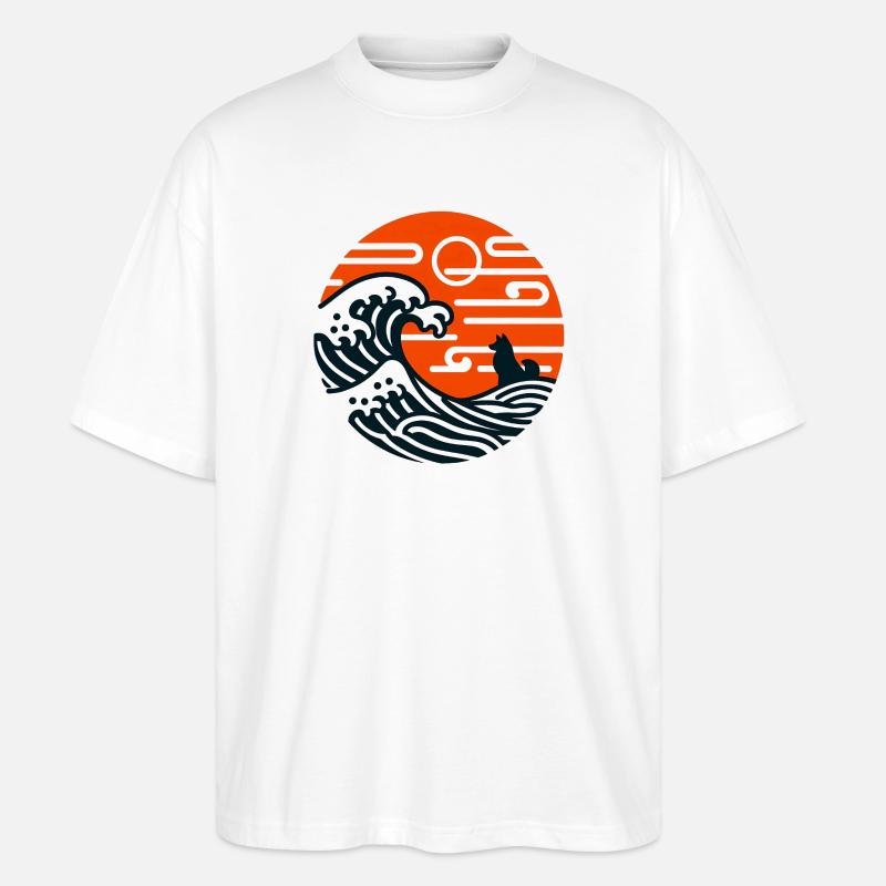 Zen Master Akita - Stanley/Stella Oversized Unisex Bio T-Shirt Blaster 2.0 - Weiß