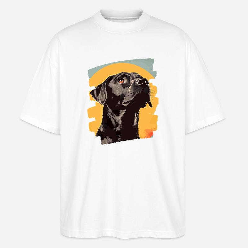 Labrador - Stanley/Stella Oversized Unisex Bio T-Shirt Blaster 2.0 - Weiß