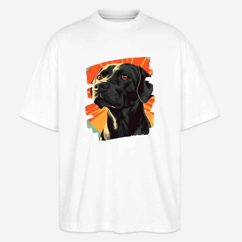 Labrador - Stanley/Stella Oversized Unisex Bio T-Shirt Blaster 2.0 - Weiß