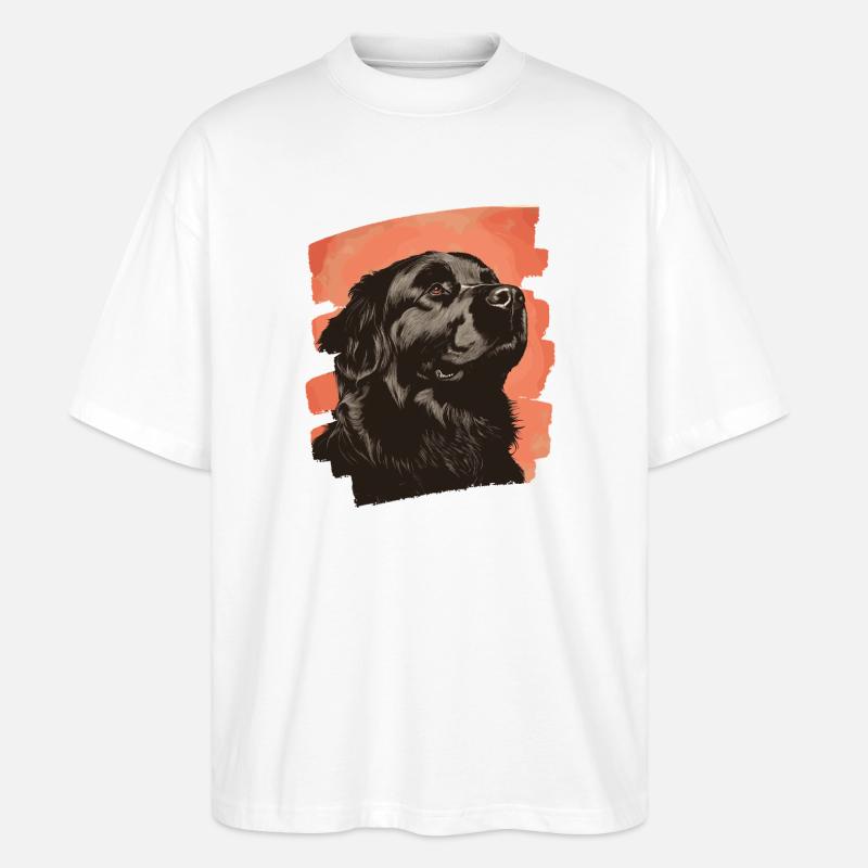 Neufundländer - Stanley/Stella Oversized Unisex Bio T-Shirt Blaster 2.0 - Weiß