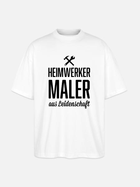Heimwerker Maler - Stanley/Stella Oversized Unisex Bio T-Shirt Blaster 2.0 - Weiß