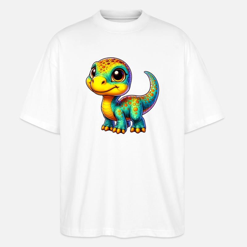 Dinosaurier - Stanley/Stella Oversized Unisex Bio T-Shirt Blaster 2.0 - Weiß