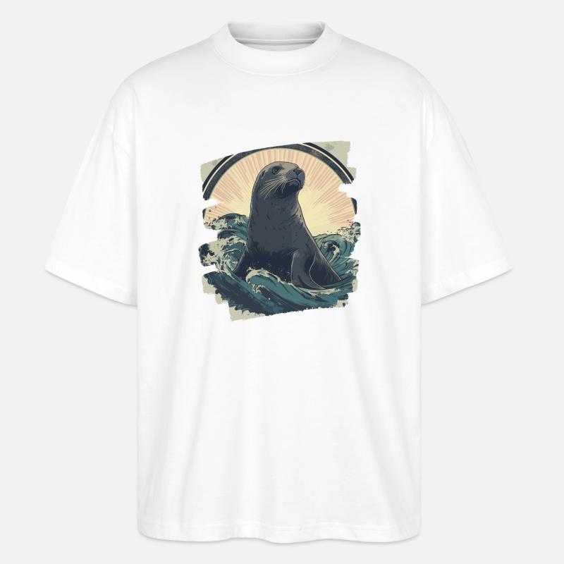 Robbe - Stanley/Stella Oversized Unisex Bio T-Shirt Blaster 2.0 - Weiß