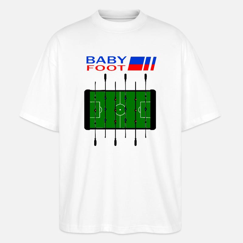 Tischfußball - Stanley/Stella Oversized Unisex Bio T-Shirt Blaster 2.0 - Weiß