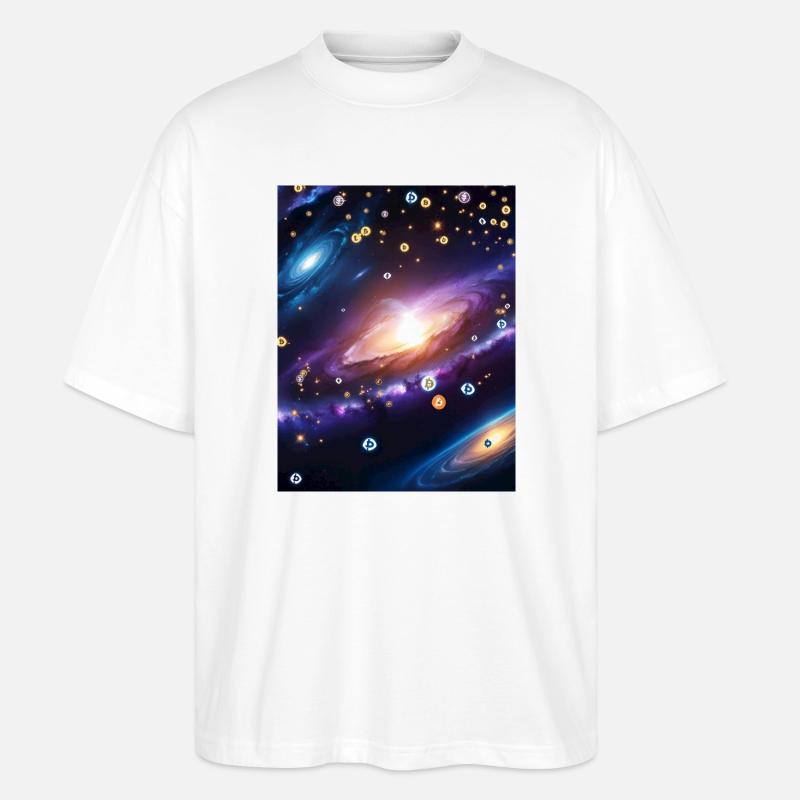 JensJensen - Stanley/Stella Oversized Unisex Bio T-Shirt Blaster 2.0 - Weiß