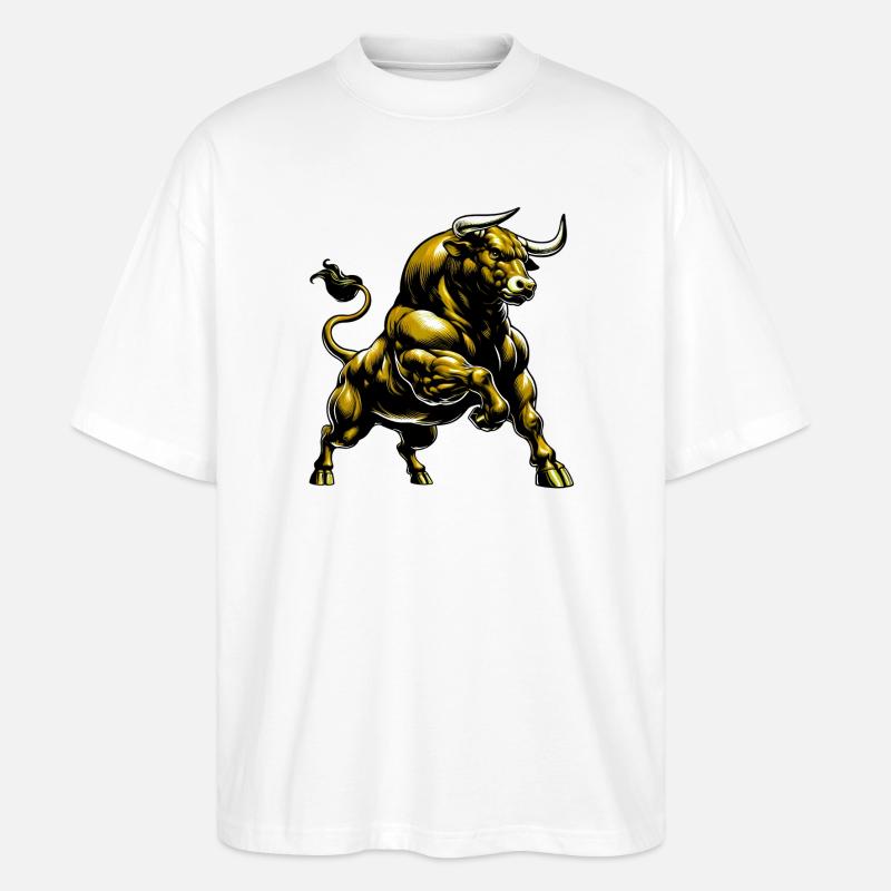 Stier - Stanley/Stella Oversized Unisex Bio T-Shirt Blaster 2.0 - Weiß