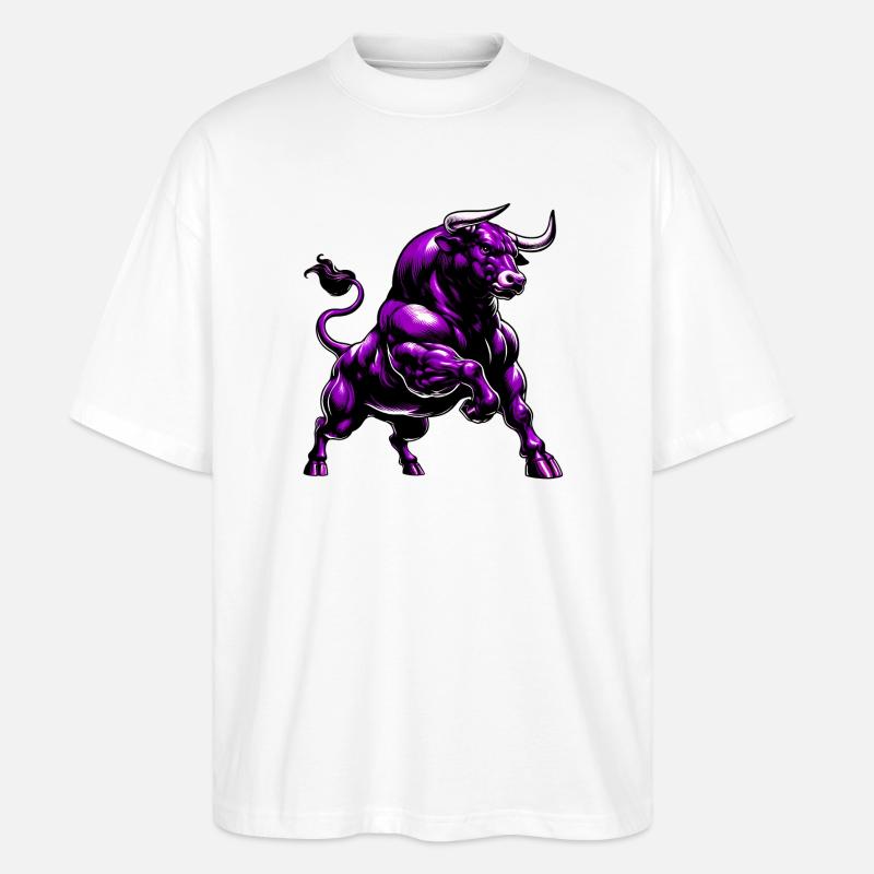 Stier - Stanley/Stella Oversized Unisex Bio T-Shirt Blaster 2.0 - Weiß