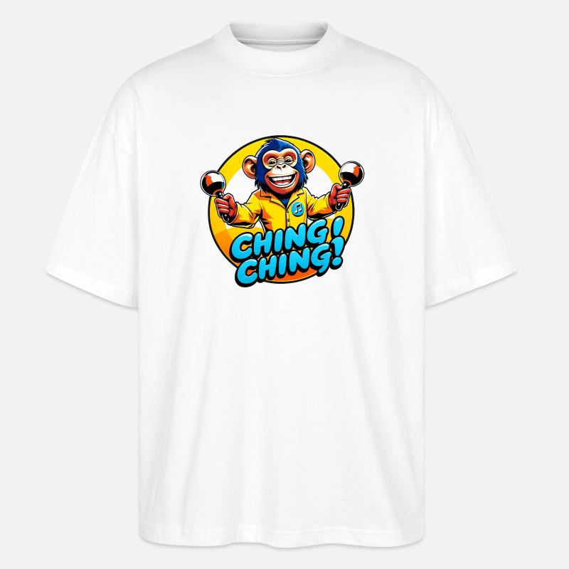 Ching Ching - Stanley/Stella Oversized Unisex Bio T-Shirt Blaster 2.0 - Weiß