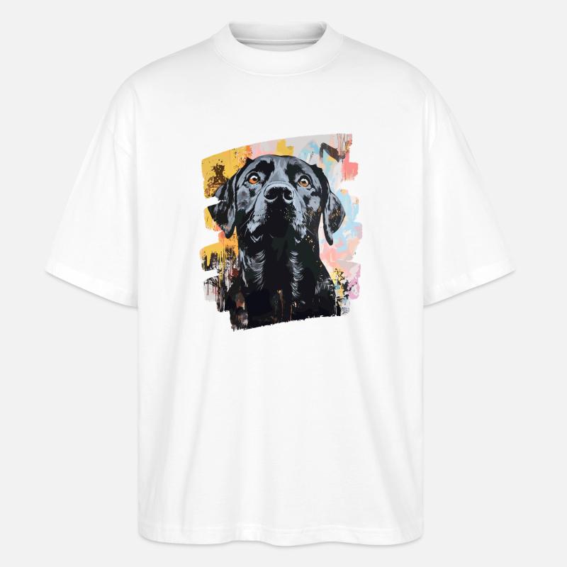 Labrador - Stanley/Stella Oversized Unisex Bio T-Shirt Blaster 2.0 - Weiß