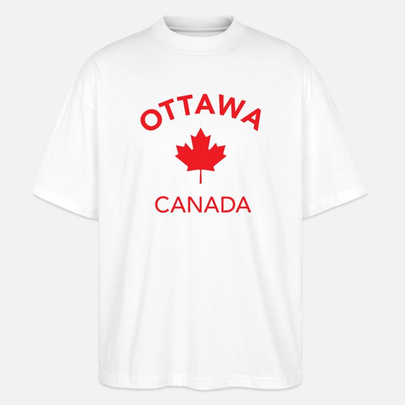 OTTAWA CANADA - Stanley/Stella Oversized Unisex Bio T-Shirt Blaster 2.0 - Weiß