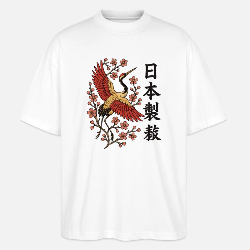 Made in Japan – Zeitlos schön - Stanley/Stella Oversized Unisex Bio T-Shirt Blaster 2.0 - Weiß