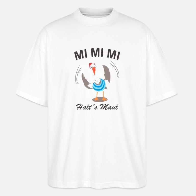 Mi Mi Mi - Stanley/Stella Oversized Unisex Bio T-Shirt Blaster 2.0 - Weiß