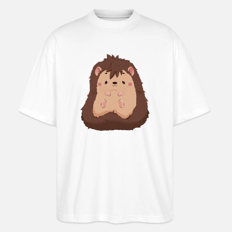 Igel - Stanley/Stella Oversized Unisex Bio T-Shirt Blaster 2.0 - Weiß