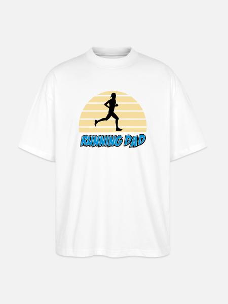 Running dad - T-shirt bio Blaster 2.0 coupe oversize Stanley/Stella Unisexe - blanc