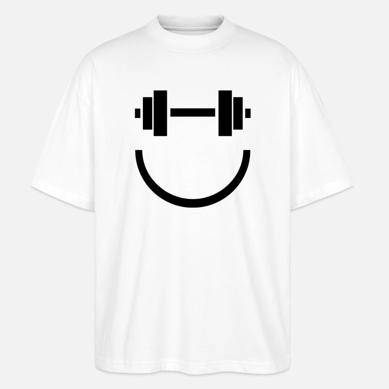 Smile Gains - Stanley/Stella Oversized Unisex Bio T-Shirt Blaster 2.0 - Weiß