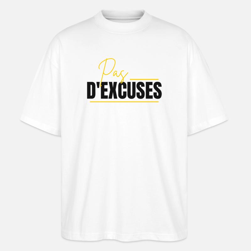 Pas D'Exuses - T-shirt bio Blaster 2.0 coupe oversize Stanley/Stella Unisexe - blanc