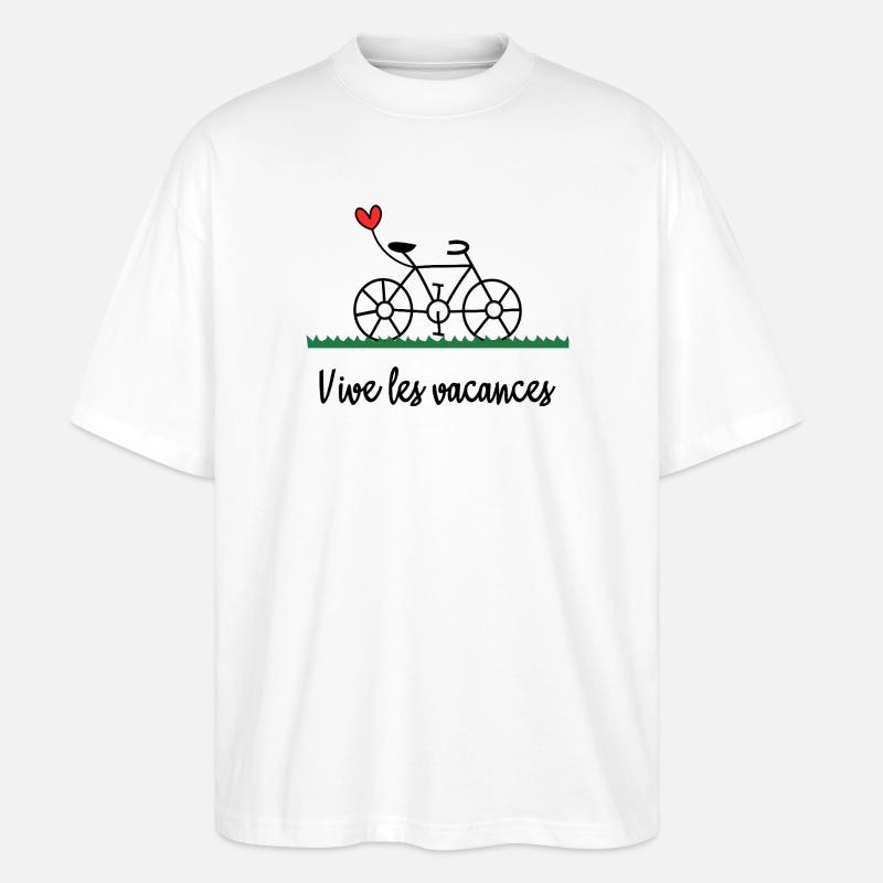 VACANCES. MAÎTRESSE. MERCI. MERCI MAÎTRESSE - T-shirt bio Blaster 2.0 coupe oversize Stanley/Stella Unisexe - blanc