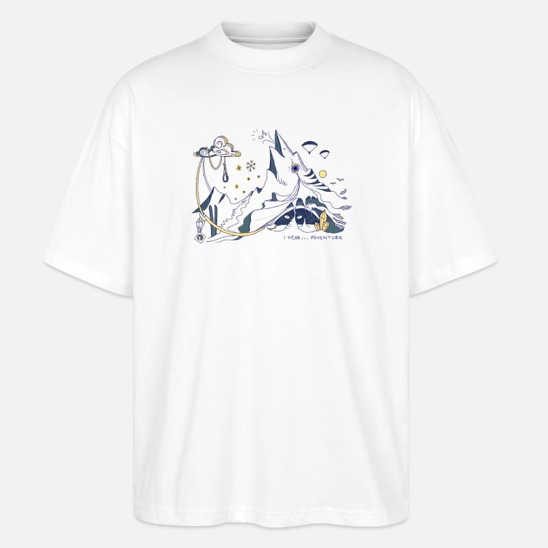 Outdoor Adventures - Stanley/Stella Oversized Unisex Bio T-Shirt Blaster 2.0 - Weiß