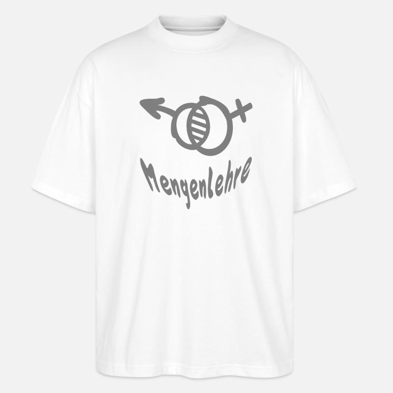 Mengenlehre - Stanley/Stella Oversized Unisex Bio T-Shirt Blaster 2.0 - Weiß
