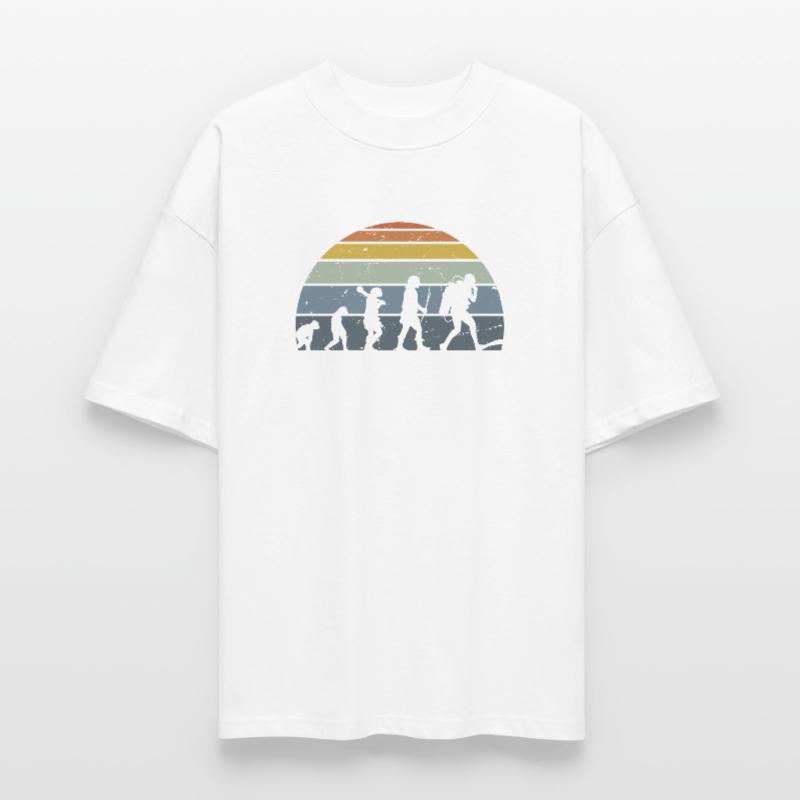 Evolution de la conception de la silhouette de l’humanité T-shirt bio Blaster 2.0 coupe oversize Stanley/Stella Unisexe
