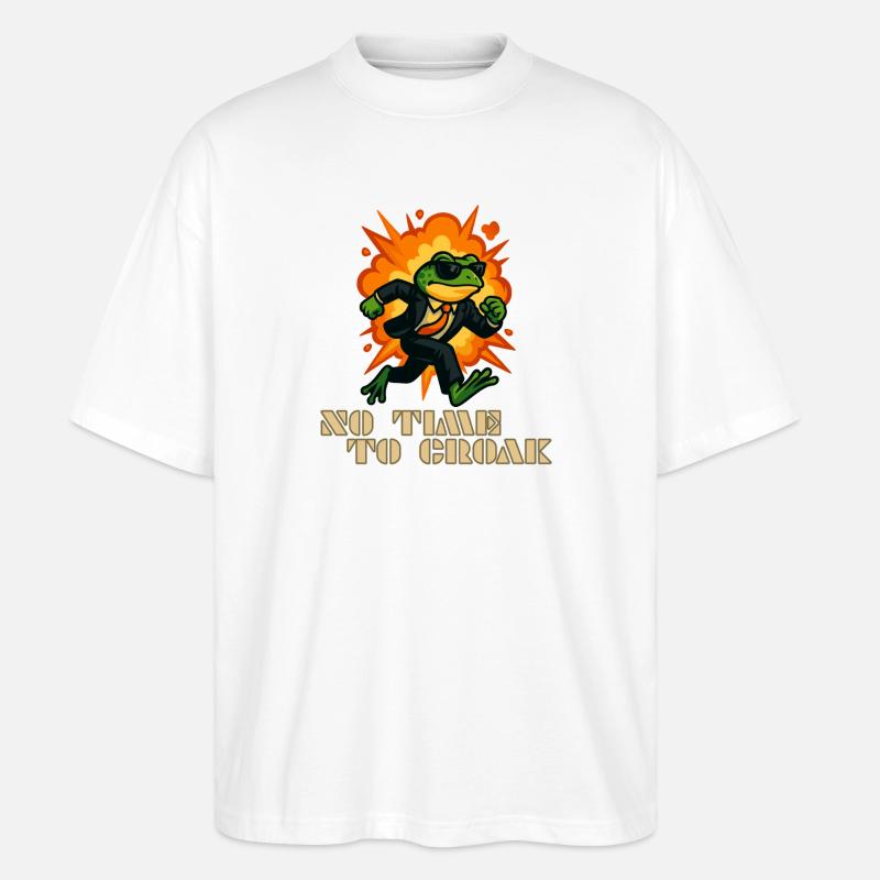 Graines dans un costume - Pas le temps de se détendre - T-shirt bio Blaster 2.0 coupe oversize Stanley/Stella Unisexe - blanc