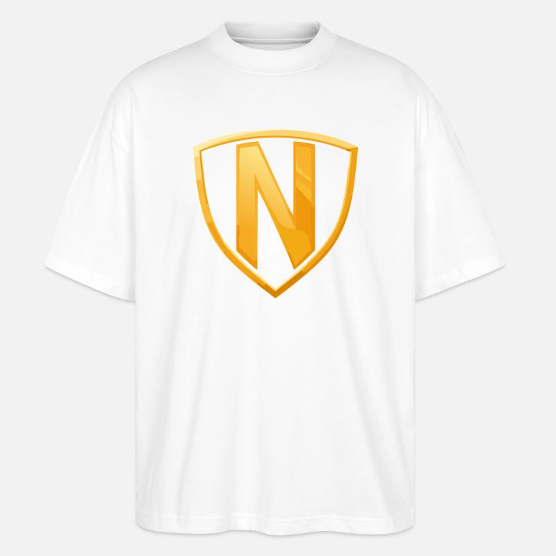 NERDY forever - NERDY HERO - Stanley/Stella Oversized Unisex Bio T-Shirt Blaster 2.0 - Weiß