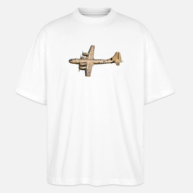 B-29 Superfortress - Stanley/Stella Oversized Unisex Bio T-Shirt Blaster 2.0 - Weiß