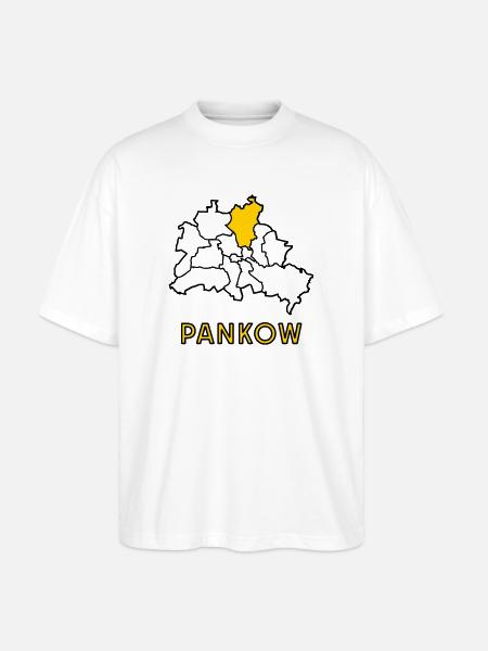 PANKOW, a district of Berlin - Stanley/Stella Oversized Unisex Organic T-shirt Blaster 2.0 - white