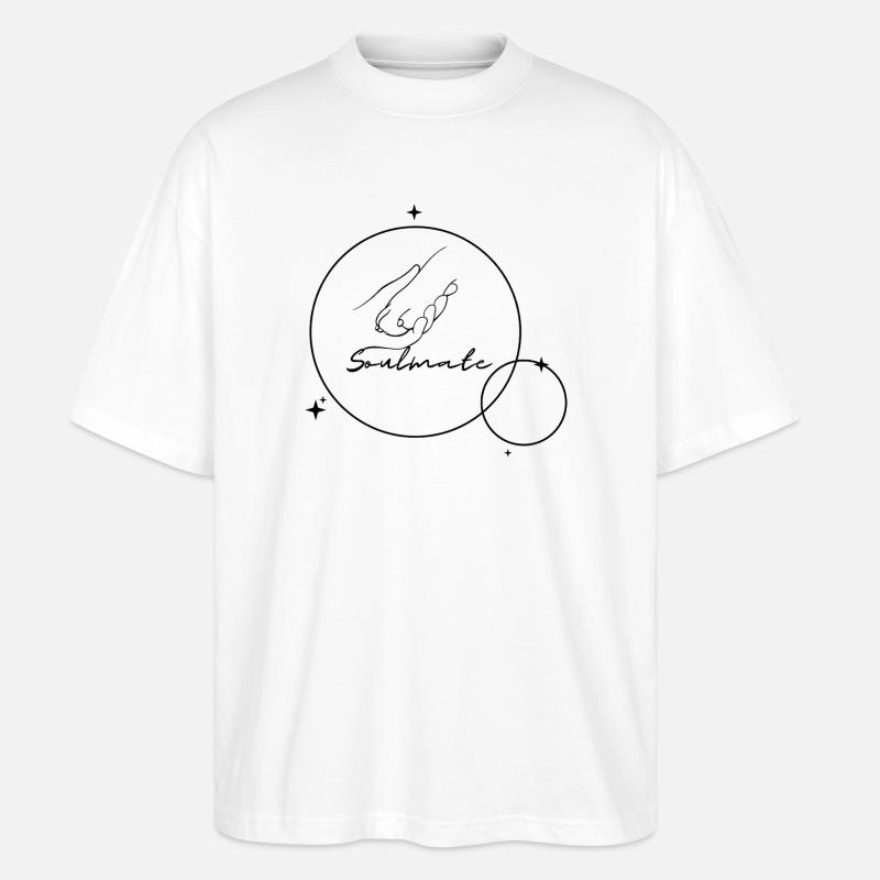 Soulmate - Stanley/Stella Oversized Unisex Bio T-Shirt Blaster 2.0 - Weiß