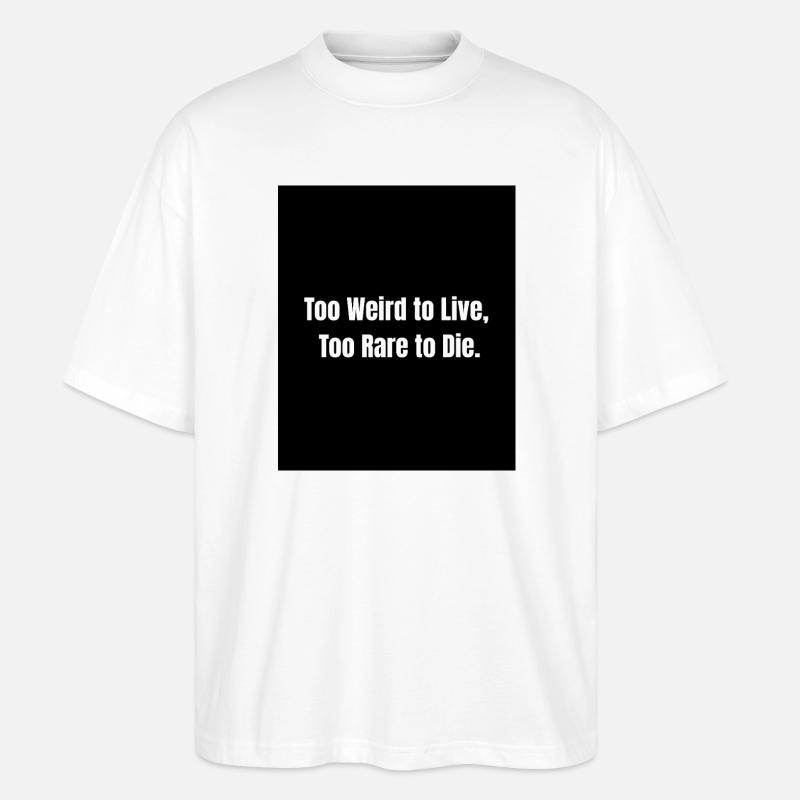 Zu selten – Stolz, anders zu sein - Stanley/Stella Oversized Unisex Bio T-Shirt Blaster 2.0 - Weiß