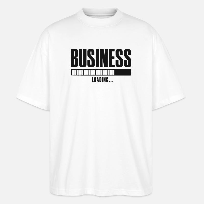 Business Loading Entreprise en ligne Affilié - T-shirt bio Blaster 2.0 coupe oversize Stanley/Stella Unisexe - blanc