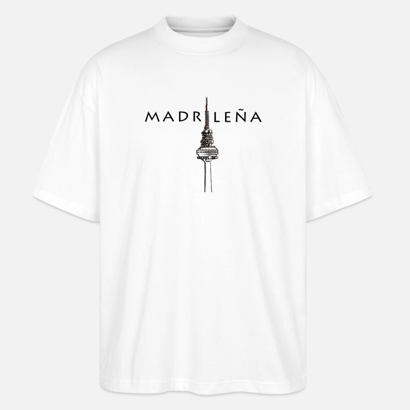 MADRILENIUM - Stanley/Stella Oversized Unisex Bio T-Shirt Blaster 2.0 - Weiß