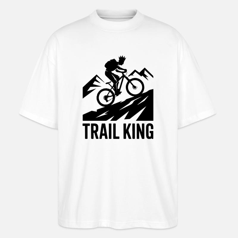 Trail King VTT Crown Silhouette - T-shirt bio Blaster 2.0 coupe oversize Stanley/Stella Unisexe - blanc