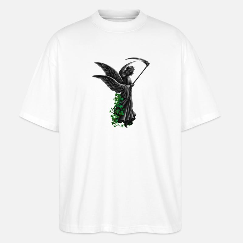 engelstatue, goth, frauen - Stanley/Stella Oversized Unisex Bio T-Shirt Blaster 2.0 - Weiß