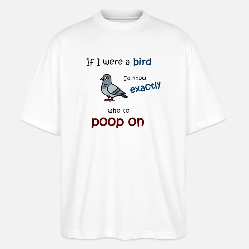 Mode oiseau activé - T-shirt bio Blaster 2.0 coupe oversize Stanley/Stella Unisexe - blanc