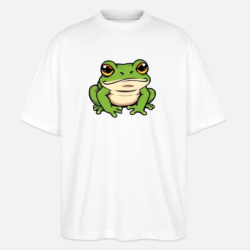Frosch - Stanley/Stella Oversized Unisex Bio T-Shirt Blaster 2.0 - Weiß